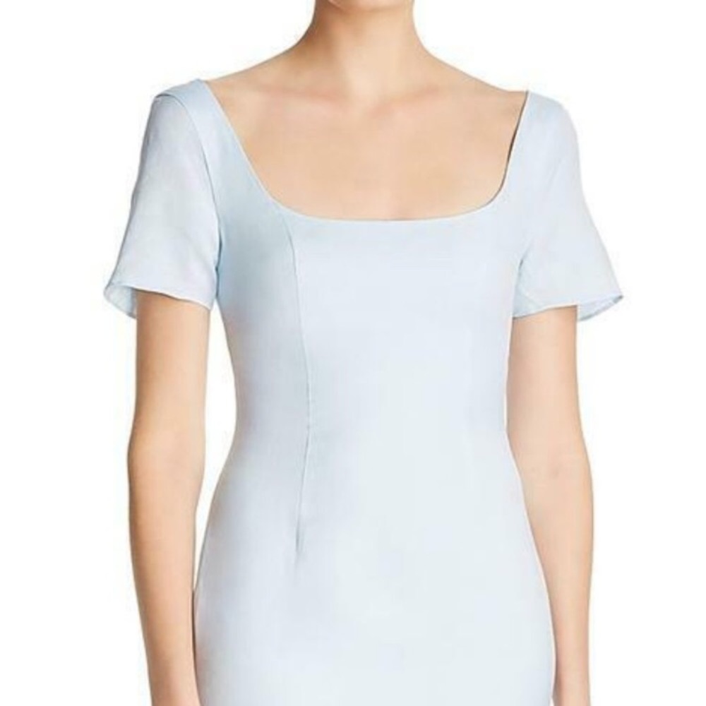 NEW NWT Fame & Partners Linen Baby Blue Dress - Picture 2 of 6